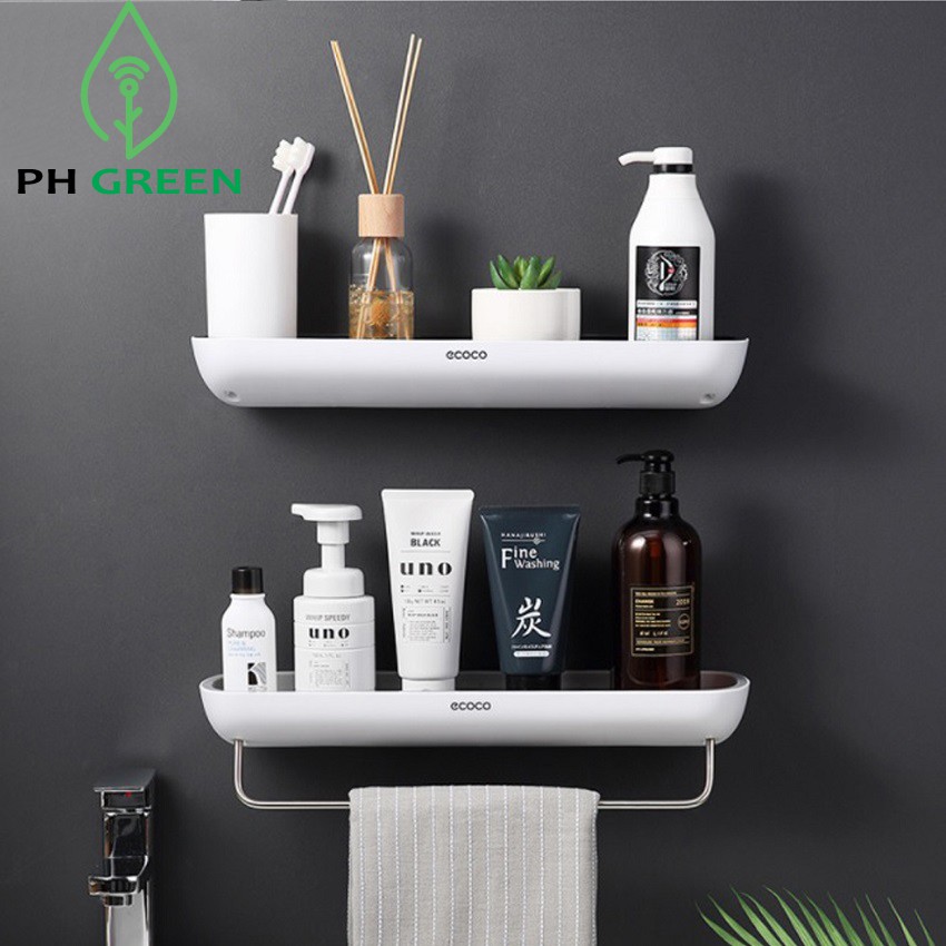 Kệ Nhà Tắm Thông Minh PH Green-Ecoco-E1923, Để Đồ Nhà Vệ Sinh Phòng Tắm, Phụ Kiện Đa Năng Tiện Lợi