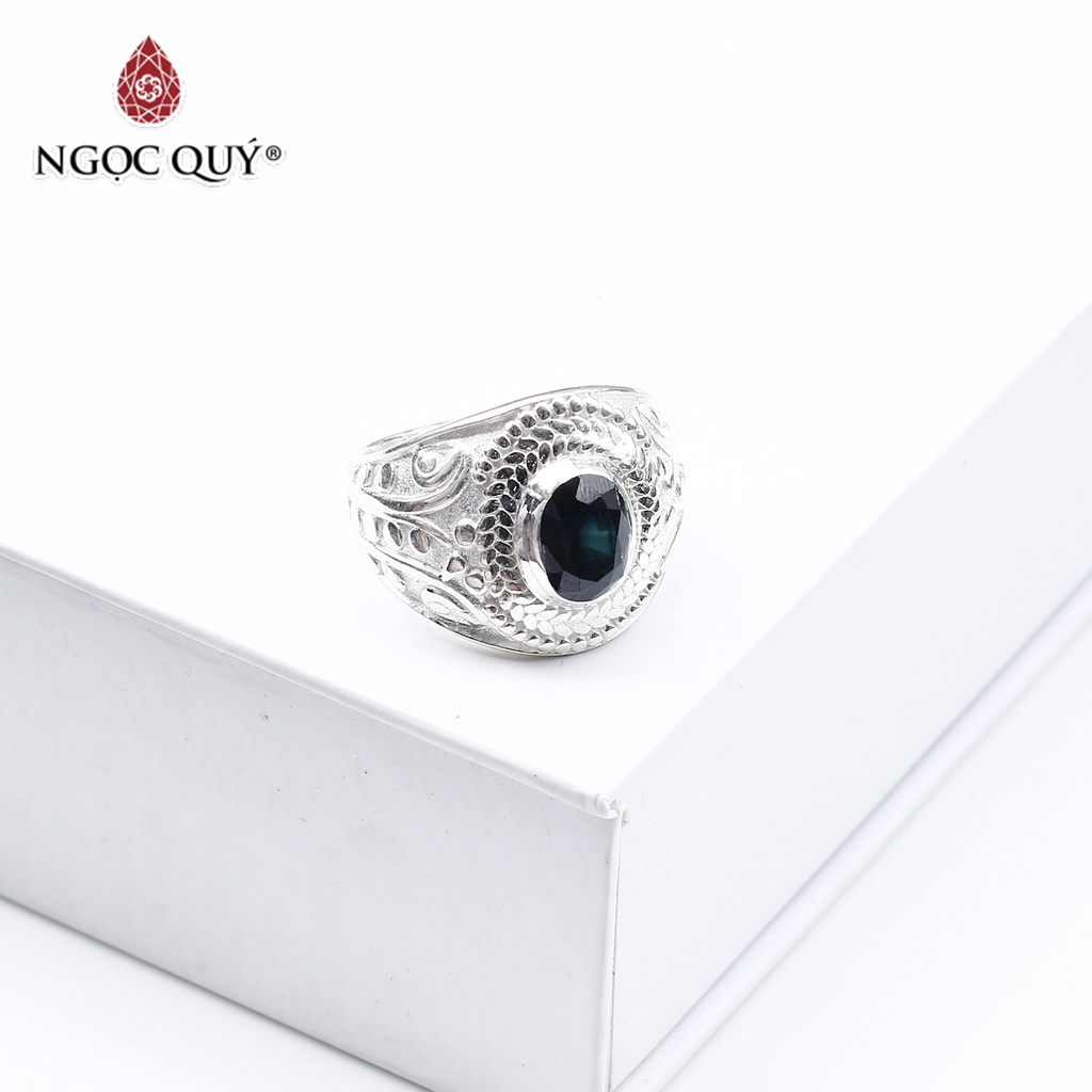 Nhẫn bạc nam mặt đá Sph - Ngọc Quý