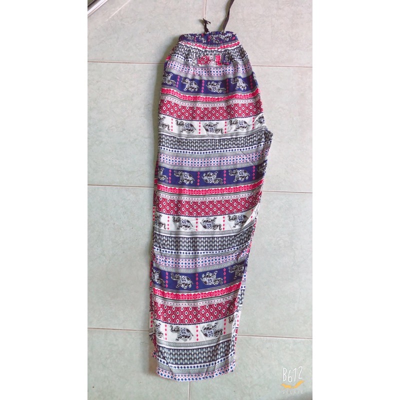 [size 3/75-90ky]Quần alibaba quần baggy có 2 túi 2 bên size to bigsize