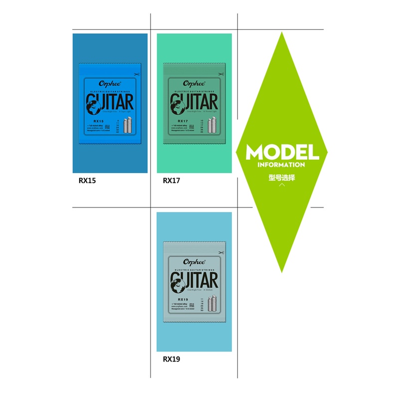 Orphee Bộ Dây Đàn guitar Điện Bằng Thép carbon 6 Dây Chuyên Dụng