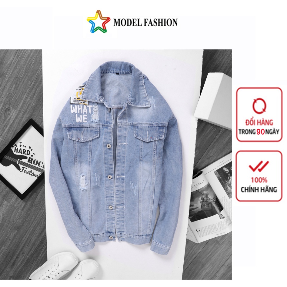 Áo khoác jean nam Model fashion thời trang cao cấp AKJ006