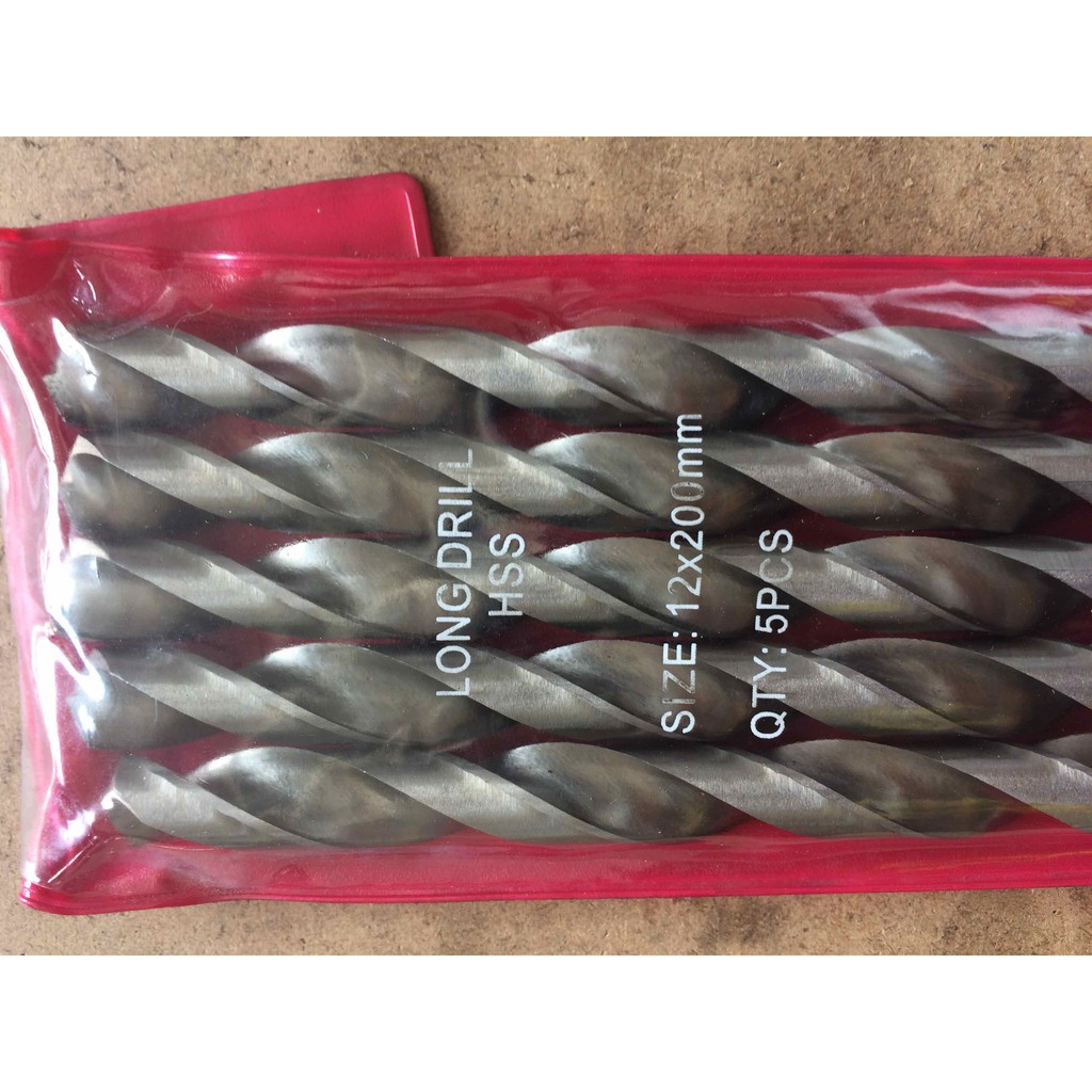 mũi khoan sắt - khoan gỗ 12li dài 200mm - ngành gỗ