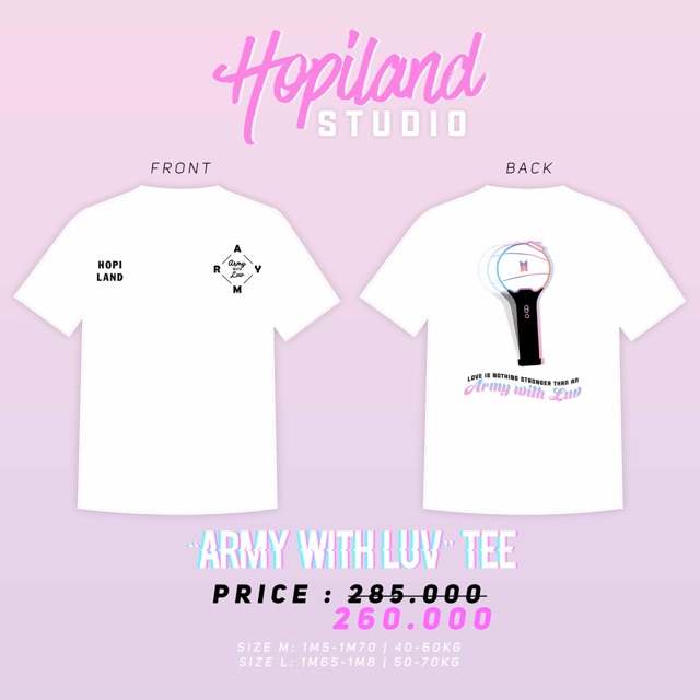 ARMY with Luv tee
