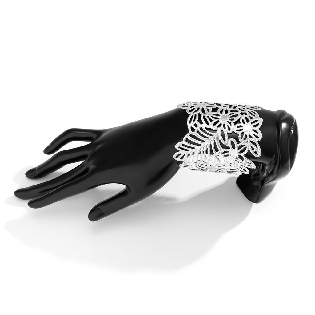 Vòng Tay Kim Loại Hở Họa Tiết Hình Học Đơn Giản Cá Tính