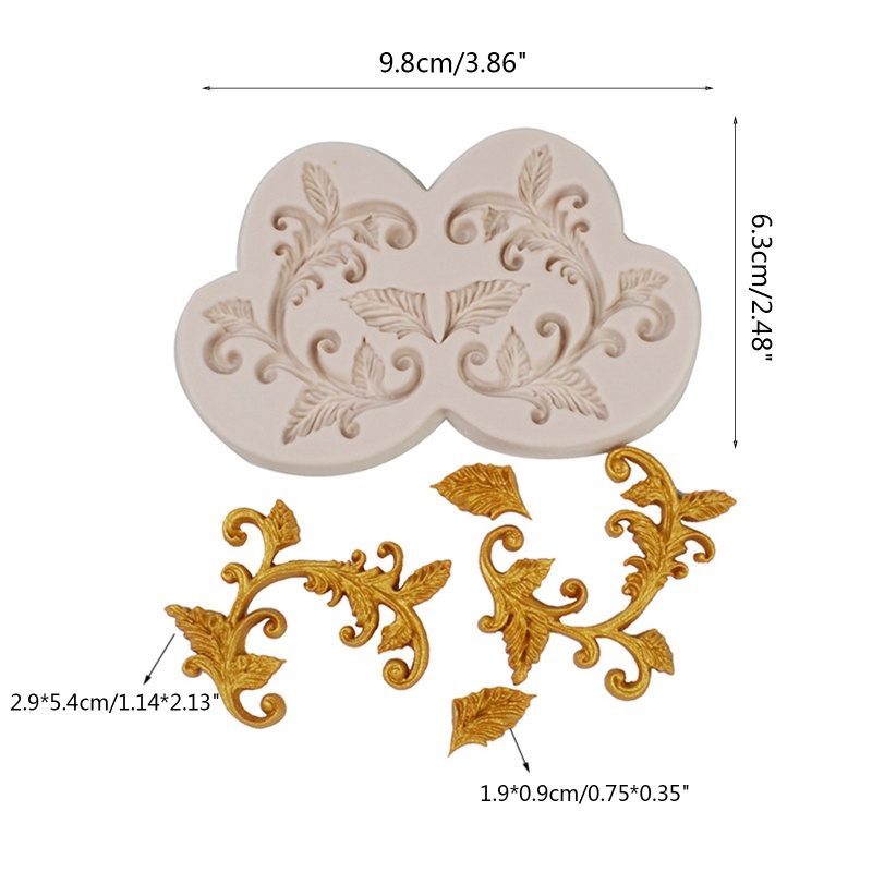 Khuôn Silicone Tạo Hình Dây Mây Trang Trí Bánh