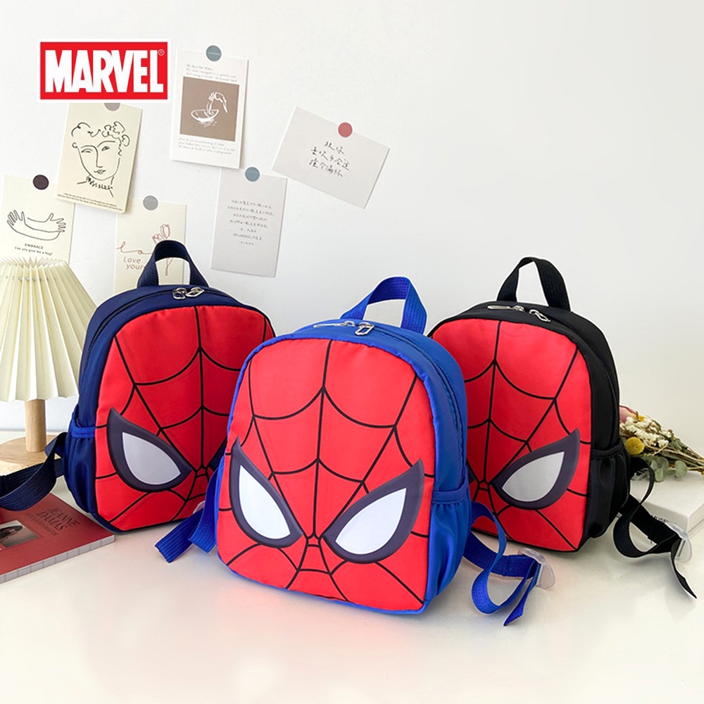 DISNEY Ba Lô Đi Học In Họa Tiết Marvel Người Nhện / Kỳ Lân Dễ Thương Cho Bé