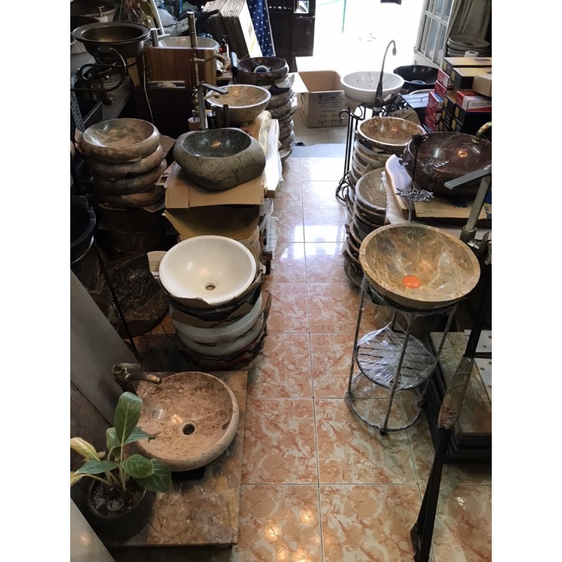Lavabo đá Vân gỗ tự nhiên | BigBuy360 - bigbuy360.vn
