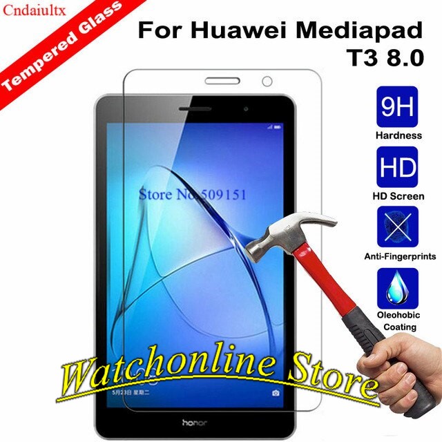 Kính cường lực Huawei Mediapad T3 8.0  tromg suốt