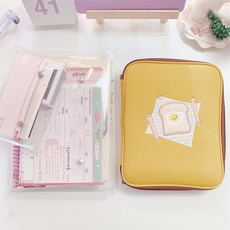 Túi Đựng Máy Tính Bảng 9.7/10.9/11/13 inch In Họa Tiết Gỗ Kiểu Hàn Quốc Dễ Thương