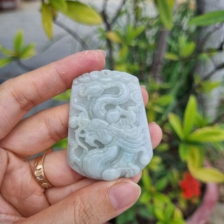 Dây chuyền mặt rồng ngoc phỉ thúy kèm dây dù đeo cổ