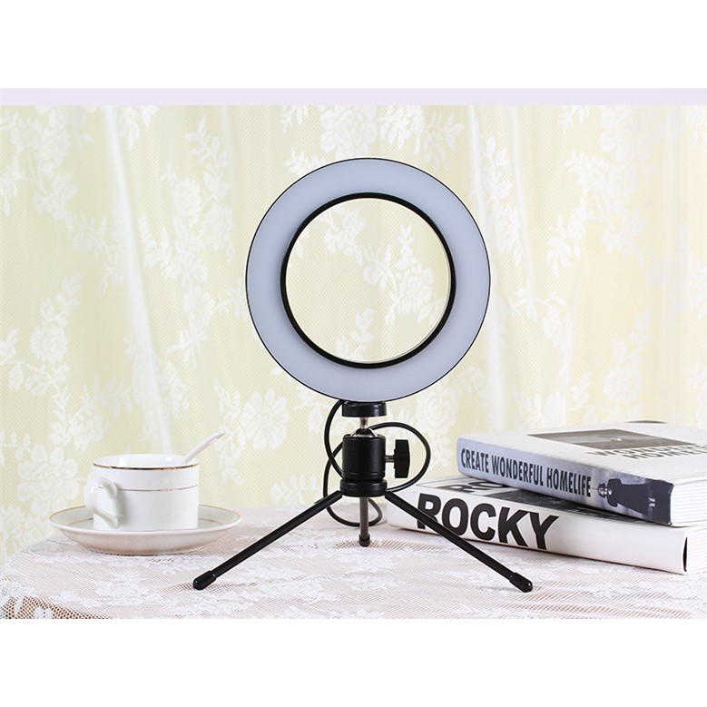 Đèn Livestream 16CM + Chân Mini