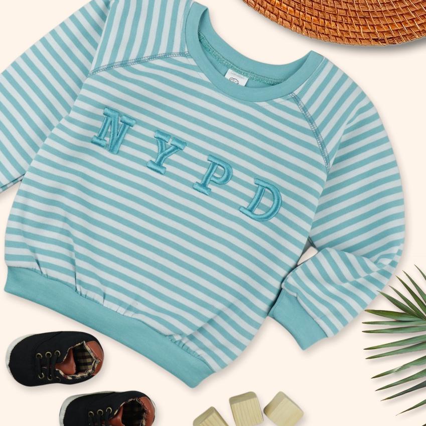 Softesttm✧Áo Sweater Kẻ Sọc Thời Trang Mùa Đông Cho Bé Trai 6-12 Tháng