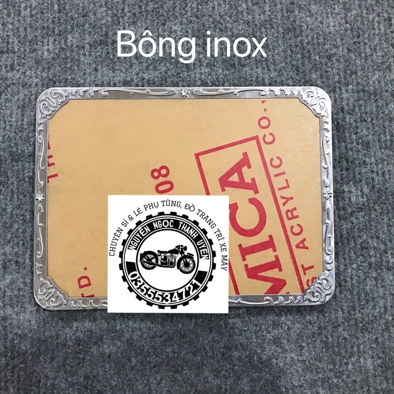 KHUNG BẢN SỐ XE MÁY INOX
