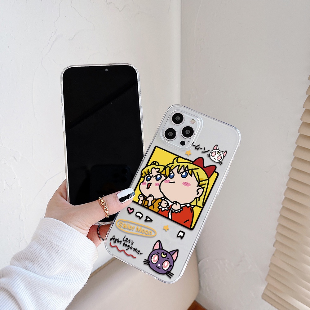 Ốp Điện Thoại Hình Thủy Thủ Mặt Trăng Cho Iphone 11 Pro Max 12 Pro Max 13 Pro Max Mini 6 7 8 6 7plus Se 2020 X Xs Xr 5 4