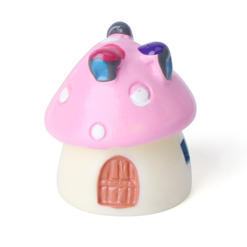 Mô hình ngôi nhà nấm mini bằng nhựa resin trang trí nhà/sân vườn