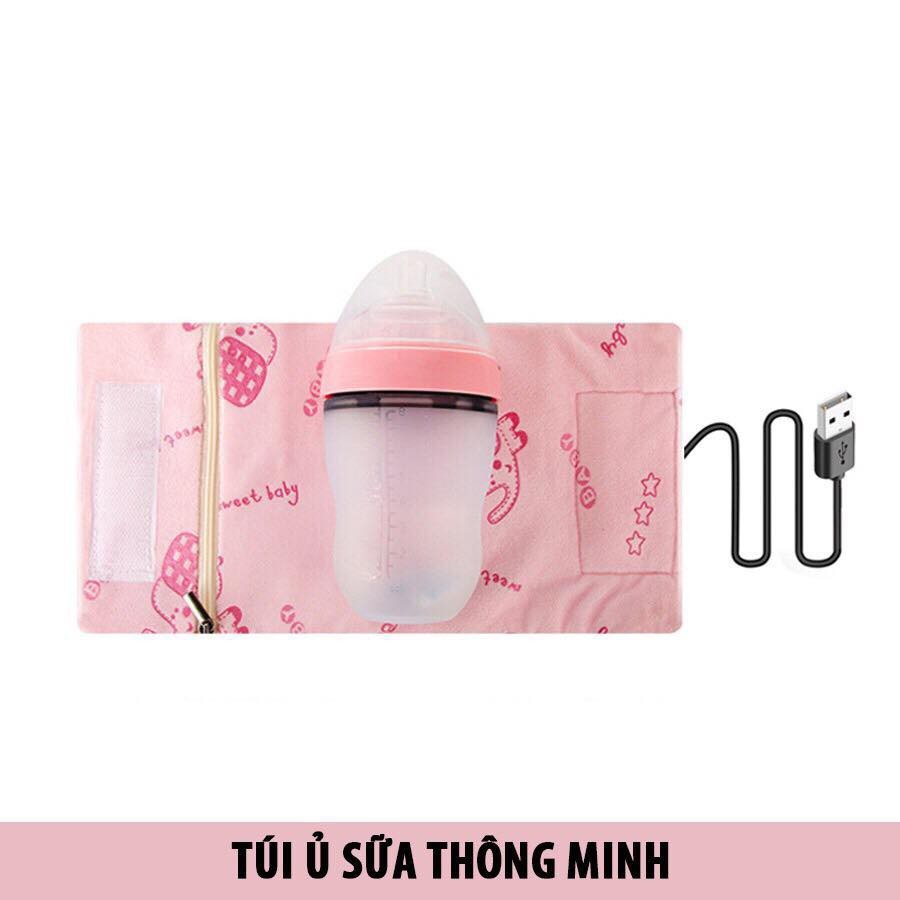 Túi ủ bình sữa thông minh có ây cắm USB siêu tiện lợi 𝐂𝟑𝟏