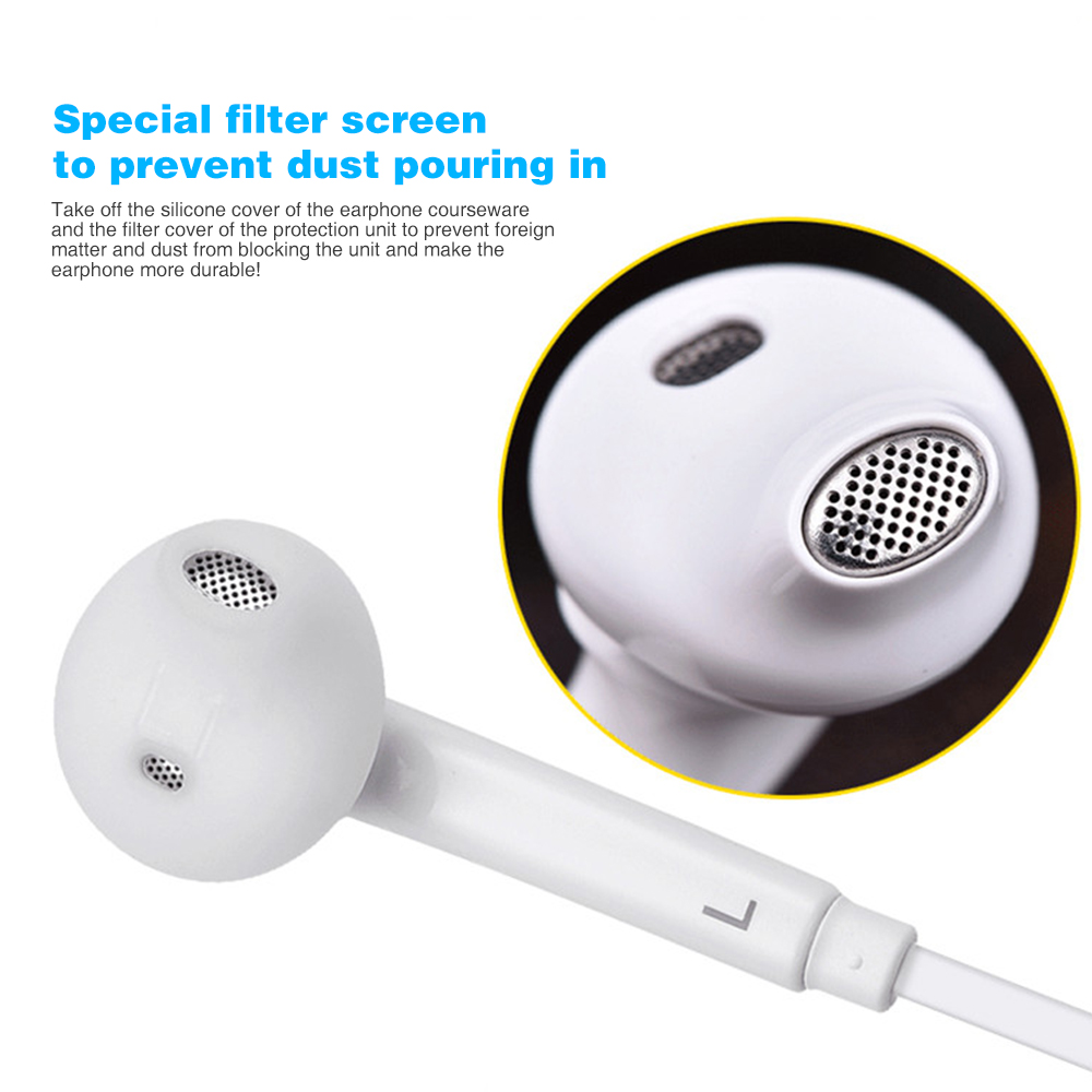 Tai Nghe Nhét Tai Jack 3.5mm Có Mic Cho Samsung Galaxy S6 / S7 / S8 Note 4 / 5 / 7