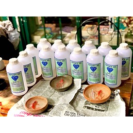 Bộ 1KG keo Epoxy Resin làm trang sức, handmade Ruby-02 nhanh khô, độ bóng cao