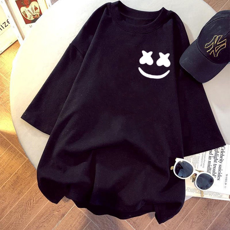 NRVP Áo thun tay ngắn cổ tròn thời trang mùa hè phong cách Hàn Quốc cho nữ 2022