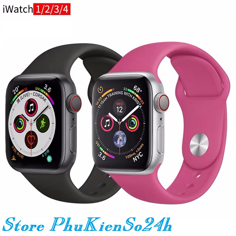 Dây Apple Watch Sport Thay thế Đồng hồ đeo tay Dây đeo cổ tay Dành cho Apple iwatch Loạt 1/2/3/4 44-42-40-38MM