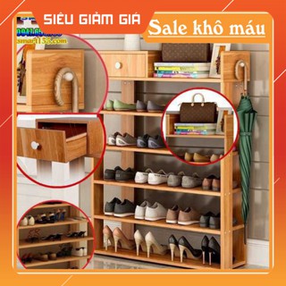 KỆ GỖ ĐỂ GIÀY 5 TẦNG CỰC CHẮC CHẮN