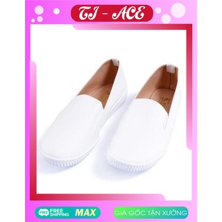 Giày Lười Nữ Màu Trắng💕𝑭𝑹𝑬𝑬𝑺𝑯𝑰𝑷💕[Giá gốc tận xưởng]