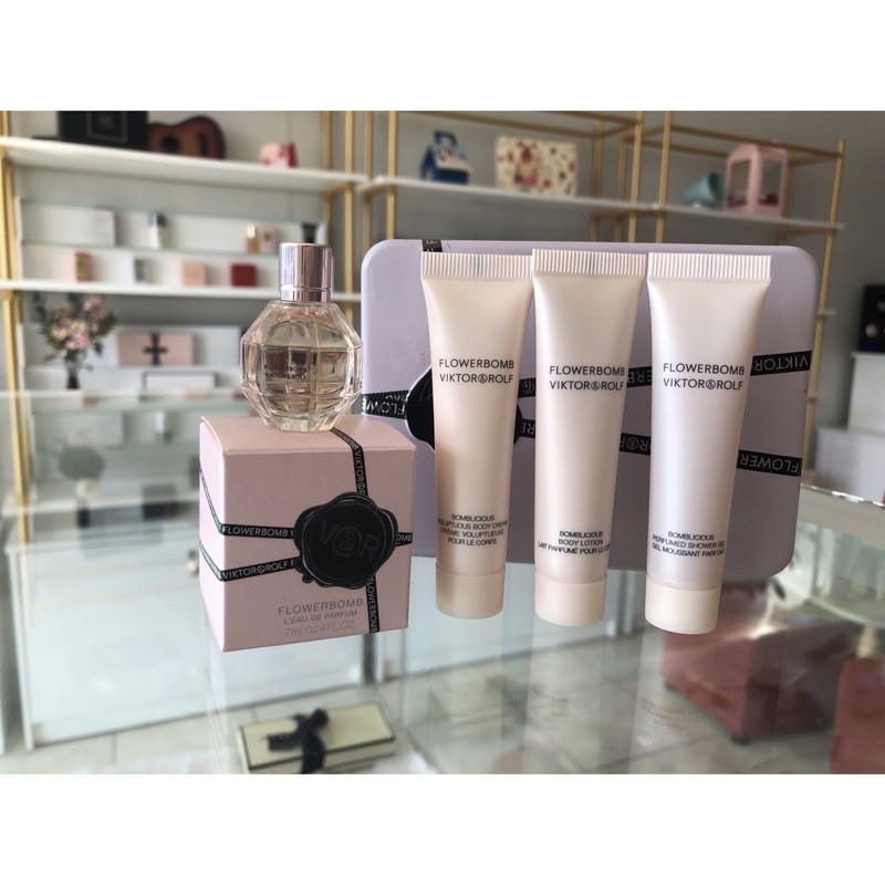 [ set mini ] Set Nước hoa Viktor &amp; Rolf Flowerbomb EDP 7ml