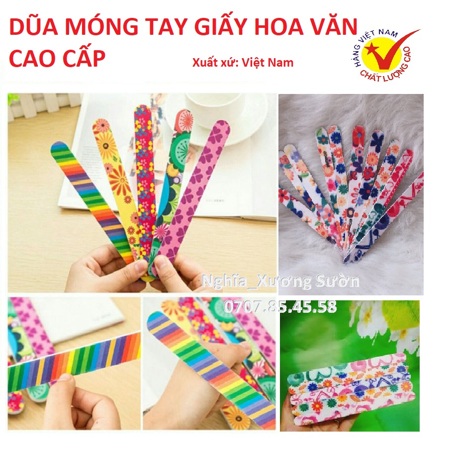 Dũa móng tay giấy hoa văn cao cấp