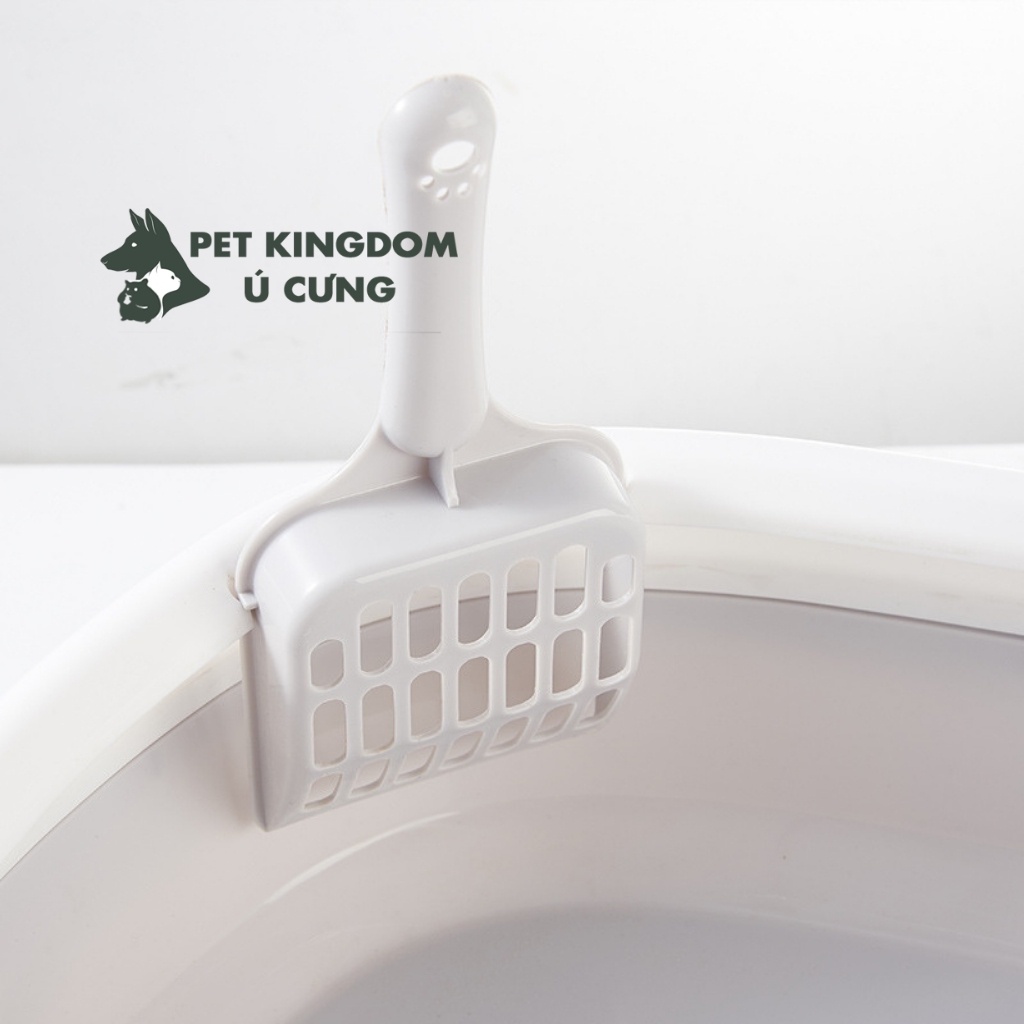 Khay Vệ Sinh Cho Mèo Kèm Xẻng - Chậu Cát Mèo