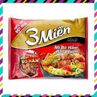 Combo 10 gói mì 3 miền hương vị bò hầm rau thơm 75g