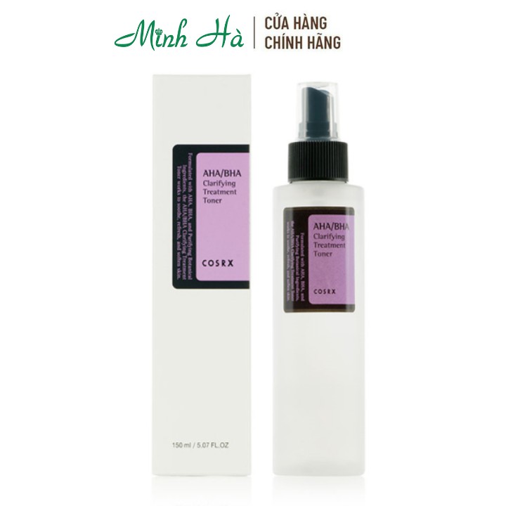 Nước hoa hồng Cosrx AHA/BHA Clarifying Treatment Toner 150ml dành cho da mụn