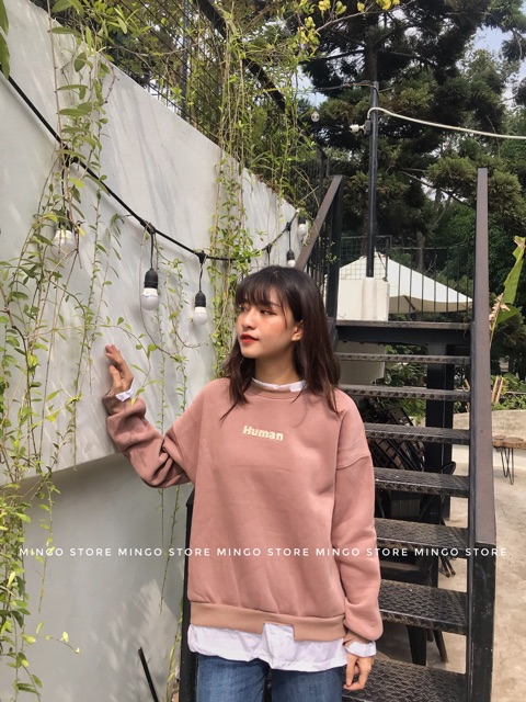 Áo nỉ Human 4 màu