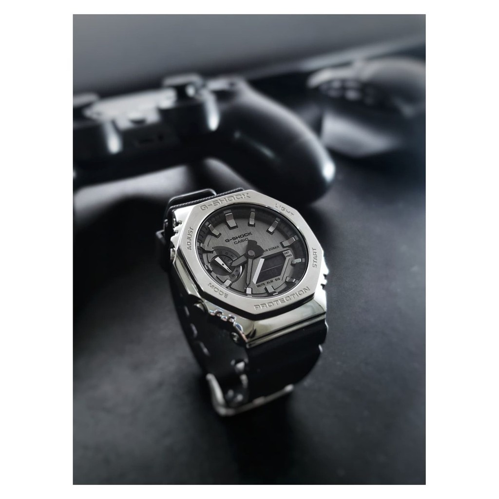 Đồng hồ Dây nhựa Nam Casio G-Shock GM-2100-1ADR chính hãng bảo hành 5 năm Pin trọn đời