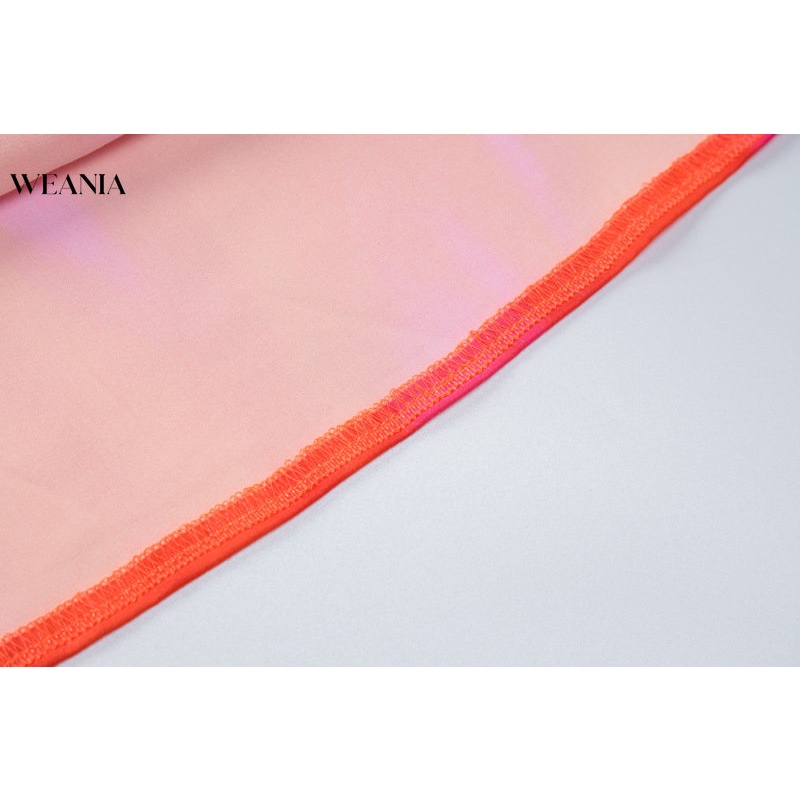 Đầm Dây In Khối Màu Sắc Thời Trang Mùa Hè Dành Cho Nữ