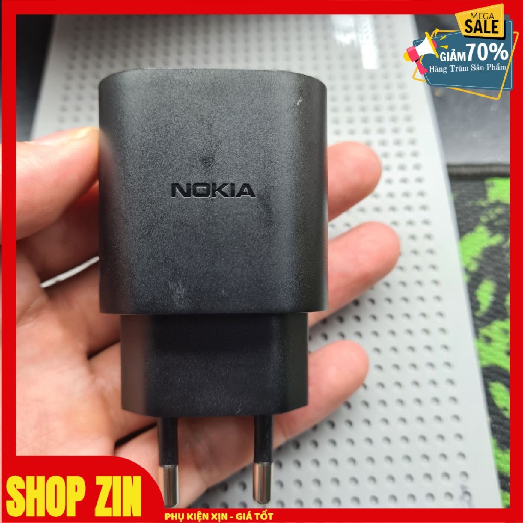 Củ Sạc Nhanh Nokia AD-18WE QC 3.0 ZIN  (Nokia 6.1/ 7 Plus, Nokia 8/ 8.1/ 6.1/ 6.1 2018/- X5/X6/X7 - Lumia 950/950XL)
