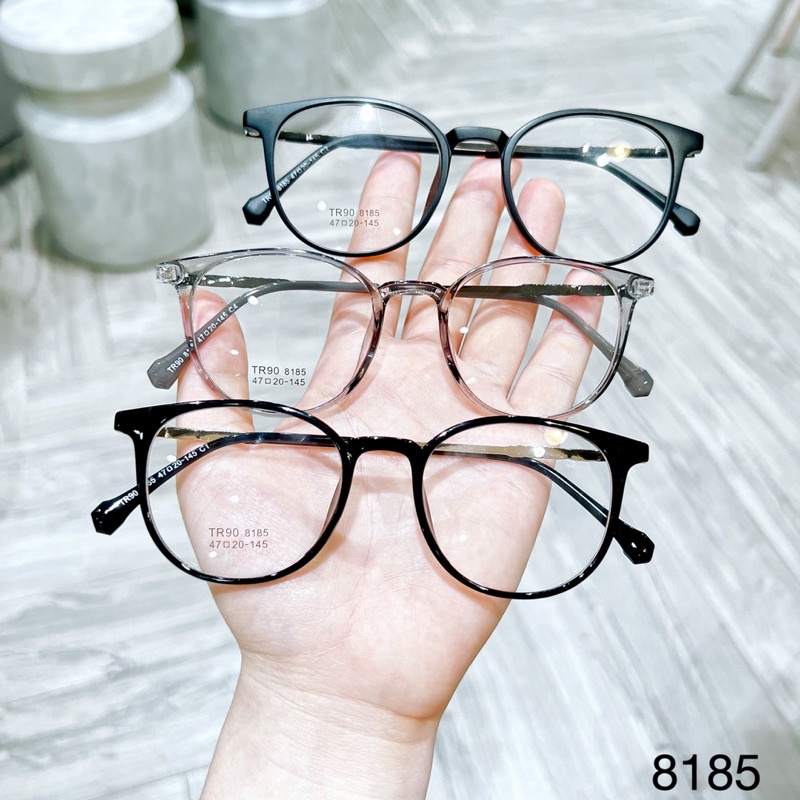 kính mắt tròn gọng nhựa nam nữ MOUSES mã 8185