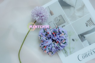 Đồ cột tóc - Scrunchies - A32 tím hoa hồng