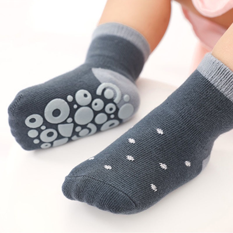 Vớ Cotton Mềm Co Giãn Chống Trượt In Họa Tiết Hoạt Hình Dễ Thương Cho Bé