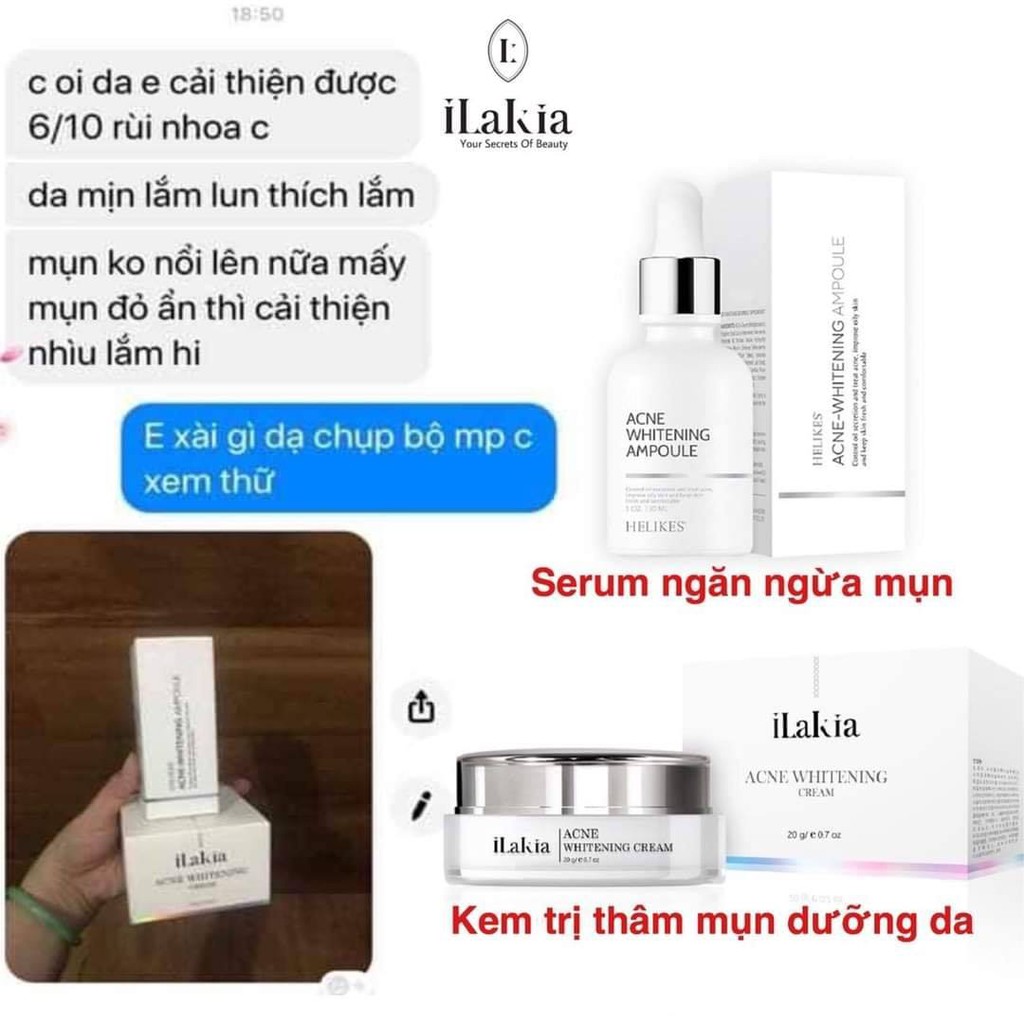 Tinh Chât Serum Ngừa Mụn Dưỡng Da Trà Tràm ILAKIA Dưỡng Da, Mờ Thâm, Se Khít Lỗ Chân Lông Chính Hãng Hàn Quốc | BigBuy360 - bigbuy360.vn