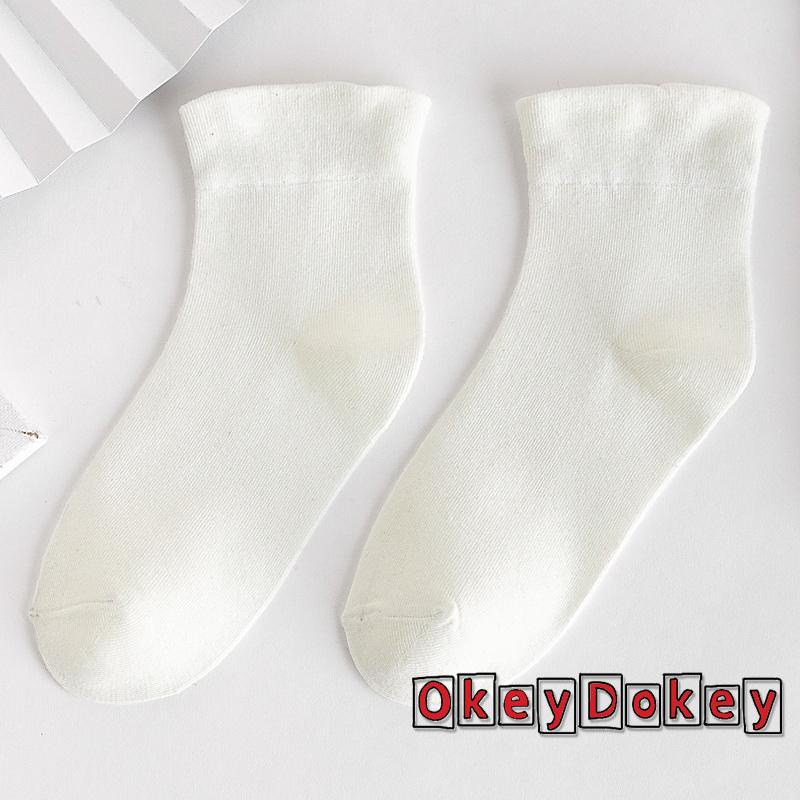 Vớ cotton màu trơn thời trang đơn giản xinh xắn dành cho nữ