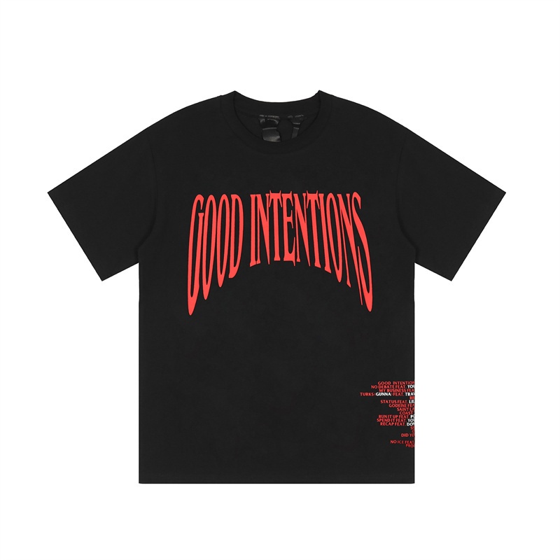 Áo Thun Cotton Tay Ngắn In Chữ Vlone Cổ Điển Thời Trang Cho Nam Và Nữ
