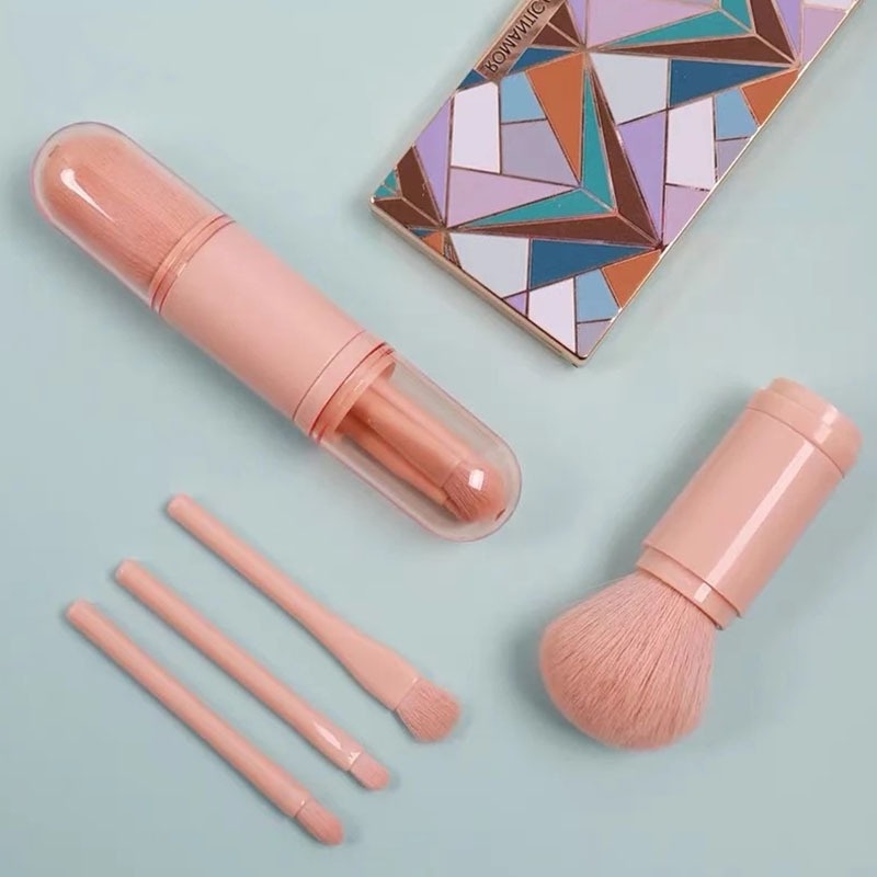 Bộ Cọ Trang Điểm Mini 4 Trong 1