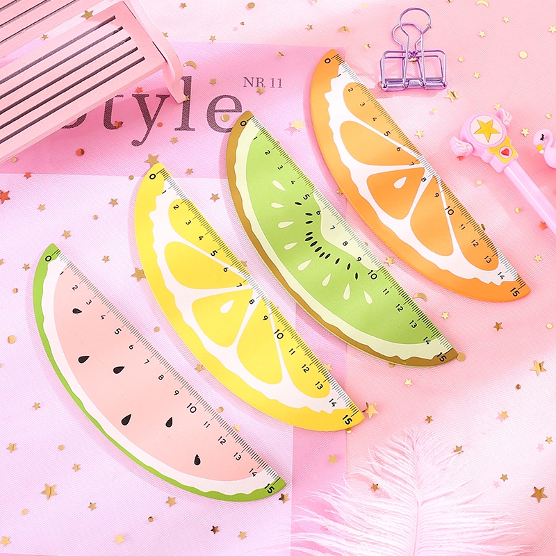 Thước Gỗ Hình Trái Cây 15cm
