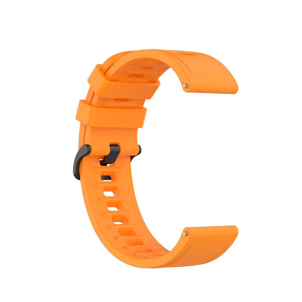 Dây đeo đồng hồ thay thế bằng silicon màu trơn cho đồng hồ Xiaomi MI 22mm và Ticwatch Pro 3