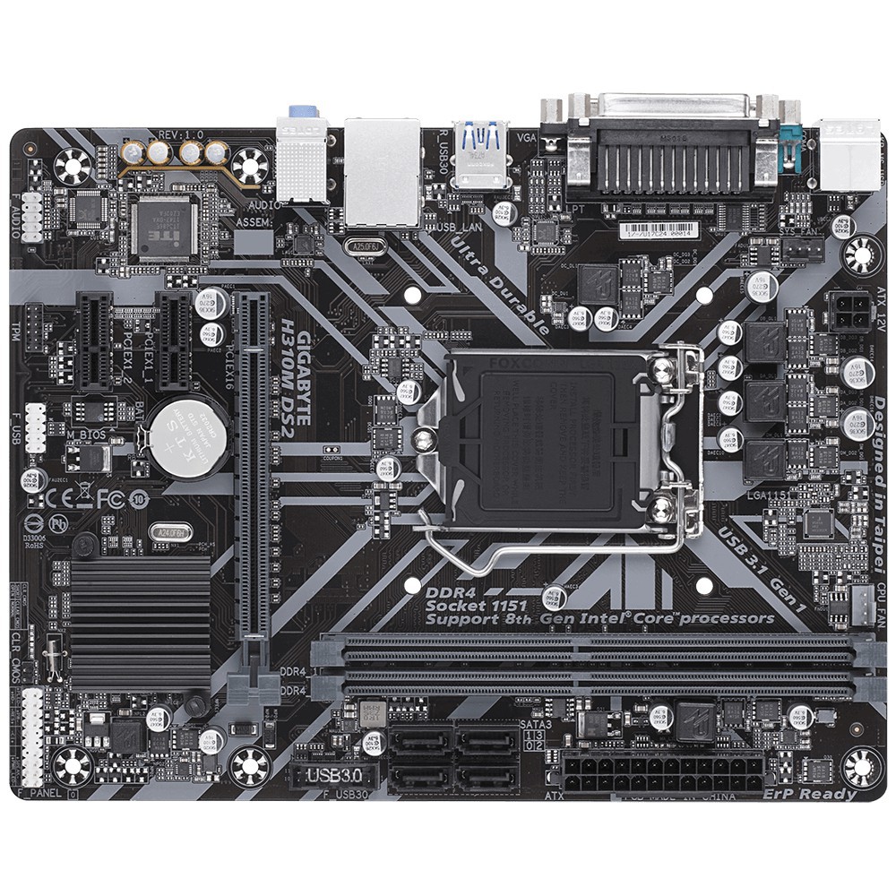 Bo mạch chủ Mainboard Gigabyte H310M-DS2 - chính hãng 36T