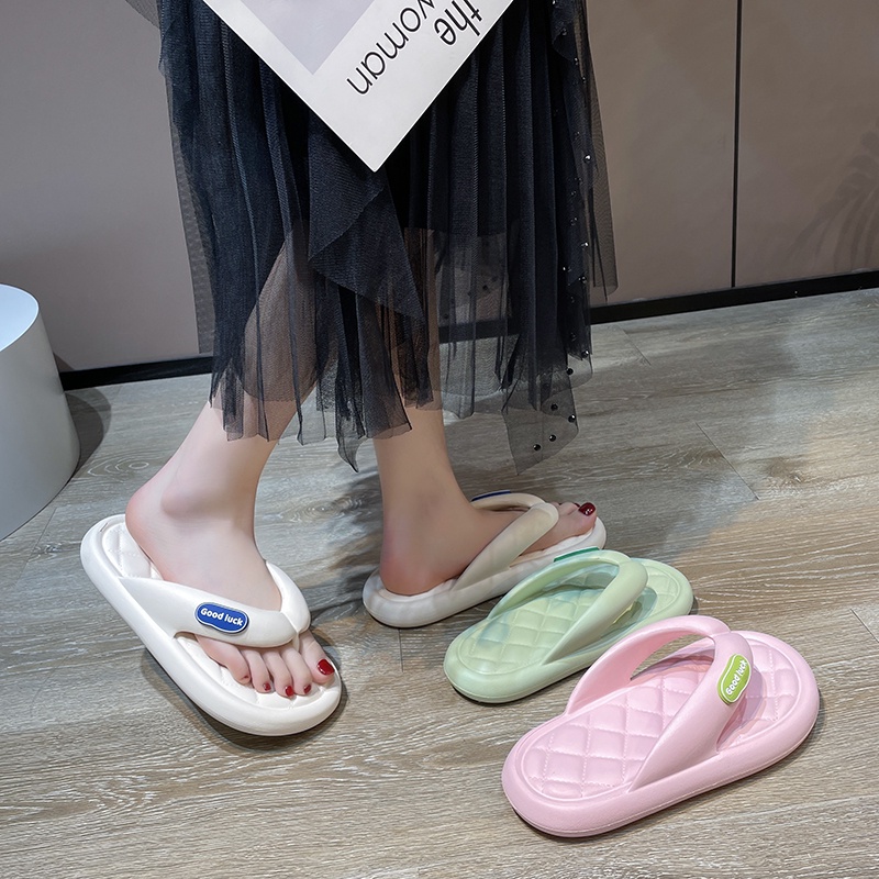 💗 Dép Nữ Đế Dày Dép Lê💗  Dép đế Xuồng  Dép Xỏ Ngón Đế Bằng Chống Trượt Thiết Kế Thời Trang