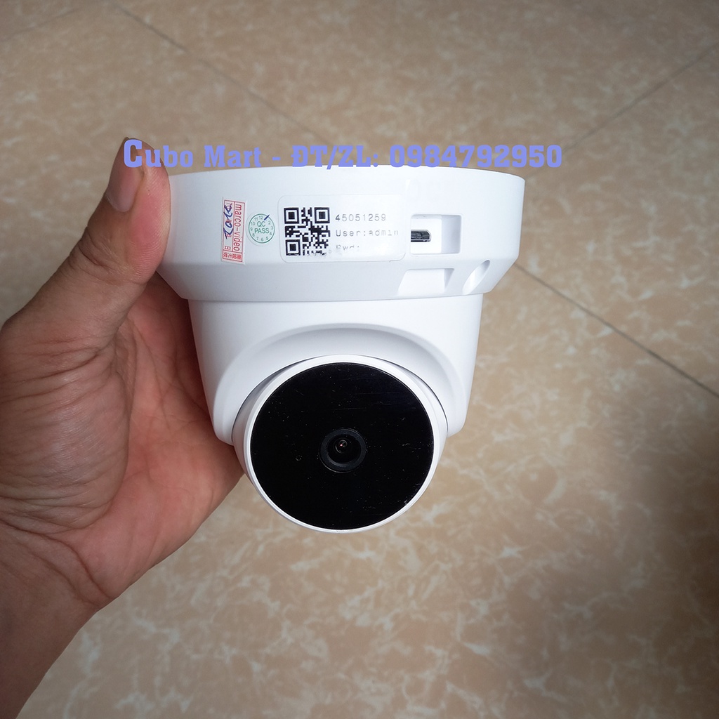 Siêu Nét] Camera wifi Ốp Trần Chính Hãng, Quay Quét, Đàm Thoại 2 Chiều Loa Cực To, Hình Ảnh Full HD - Cubo Mart