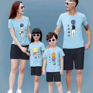 Set gia đình 4 áo Hàng Quảng Châu loại 1