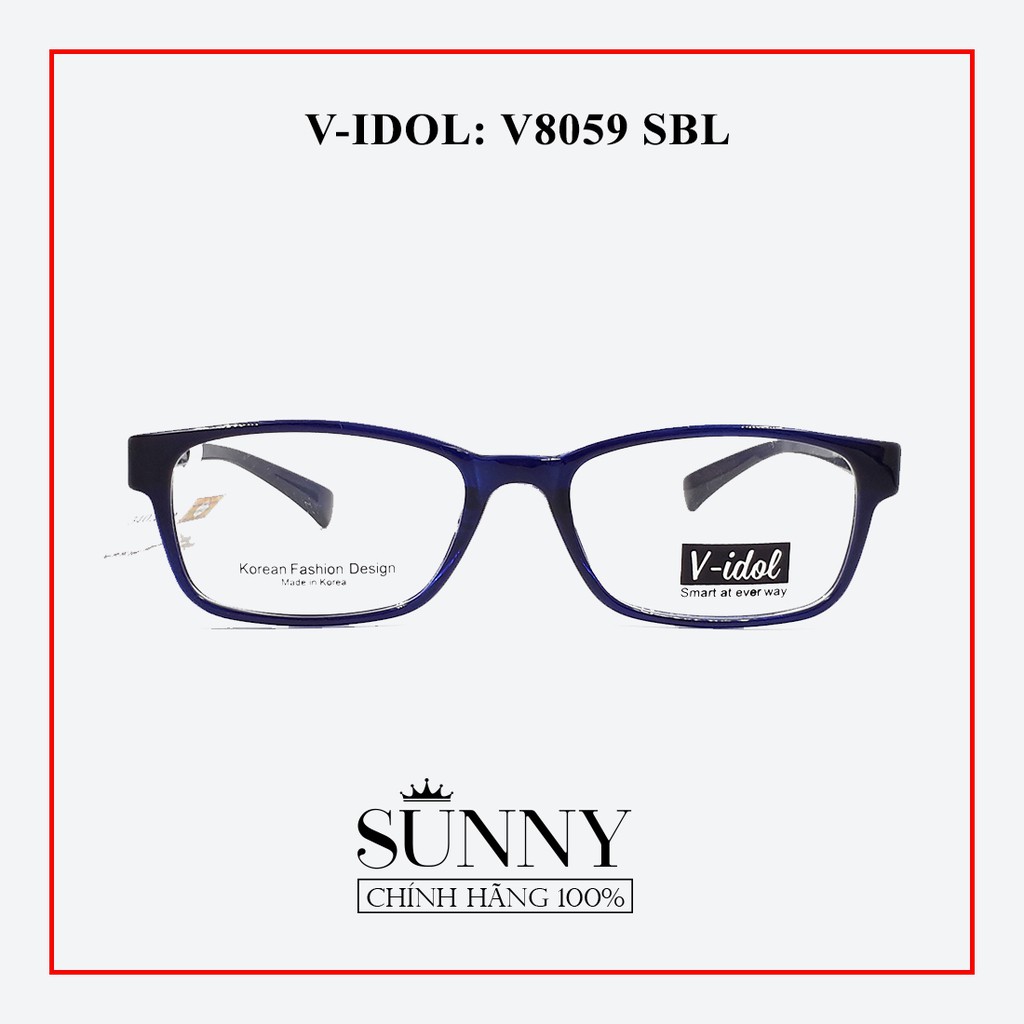 Gọng kính V-idol V8059 - sp chính hãng kèm tem chống hàng giả của bộ công an.