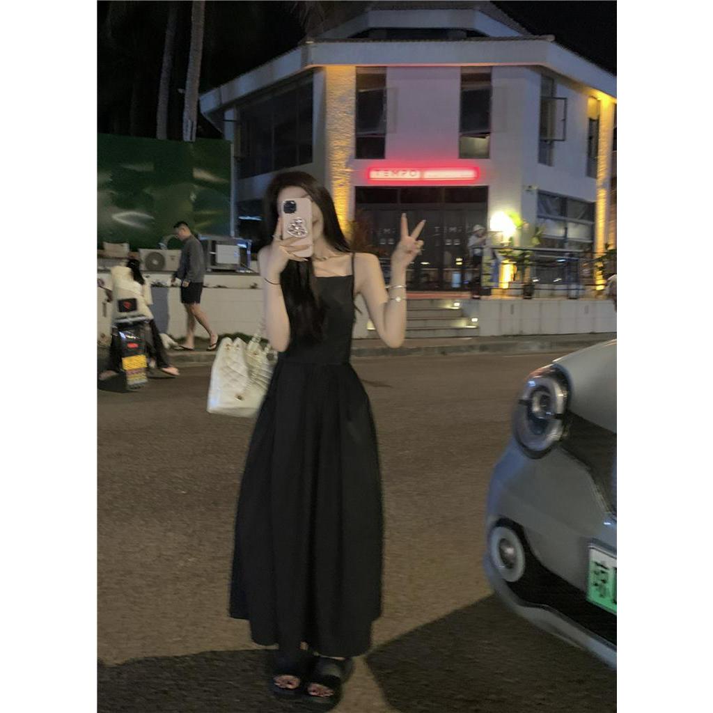 Đầm Hai Dây Dáng Dài Hở Lưng Thời Trang Đi Biển Sành Điệu 63586